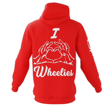 I <3 Wheelies ( Red Hoodie)