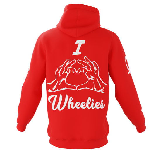 I <3 Wheelies ( Red Hoodie)